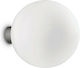 Ideal Lux Mapa AP1 Modern Wall Lamp with Socket E27 White Width 20cm