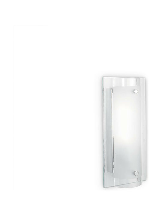 Ideal Lux Tudor AP1 Modern Wall Lamp with Socket E14 White Width 8.5cm