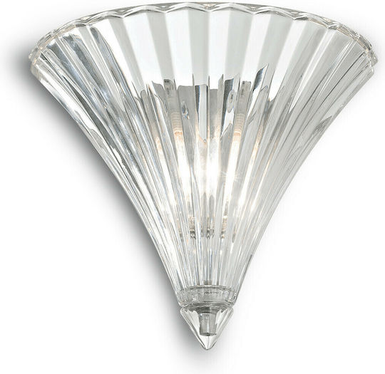 Ideal Lux Santa AP1 Classic Lamp Wall with Socket E14 Transparent 24.5x22x16cm