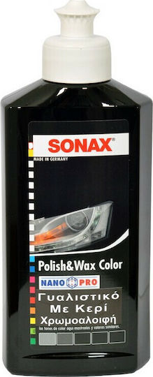 Sonax Polish & Wax COLOR Nano Pro Αλοιφή Κερώματος Αυτοκινήτου για Μαύρες Αποχρώσεις Αμαξώματος 250ml