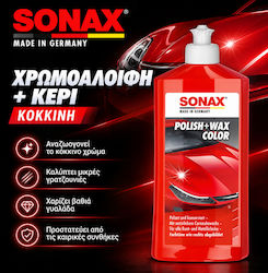 Sonax Color Polish + Wax Red 250ml