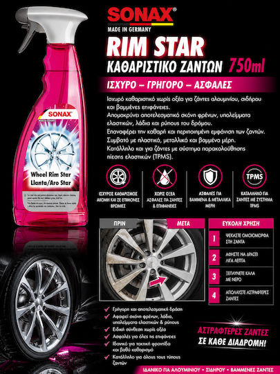 Sonax Rim Star Curățitor Jante 750ml