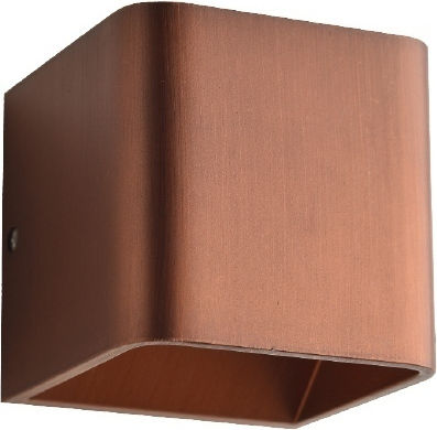 Aca Nephele Leuchte Wand LED Kupfer 10x10x10cm Aca Nephele Leuchte Wand LED Kupfer 10x10x10cm
