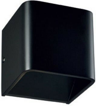 Aca Nephele Clasic Lumină de Perete cu LED Integrat și Lumină Alb Cald Negru 10x10x10cm