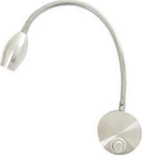 Aca Swan Monos LED Alb Natural Spot în Culoare Argintiu