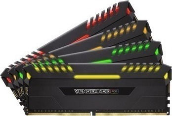 Corsair Vengeance RGB 32GB DDR4 RAM με 4 Modules (4x8GB) και Ταχύτητα 3466 για Desktop