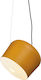 Aca Nova Pendant Light Orange Bell with Socket E27 27cm