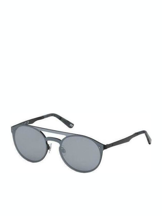 Web Men's Sunglasses with Gray Plastic Frame an...