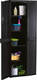 Double Door Wardrobe Plastic with 4 Shelves 65x45x172cm