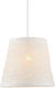 Aca Pendant Light Single-Light with Rope for Socket E27 White