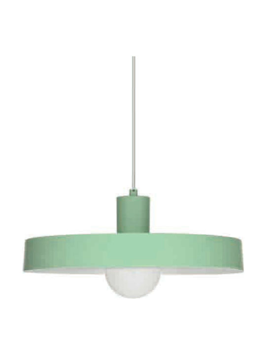 Aca Pendant Light Single-Light Bell for Socket E27 Green