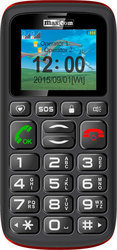MaxCom MM428BB Dual SIM Κινητό με Μεγάλα Κουμπιά Μαύρο