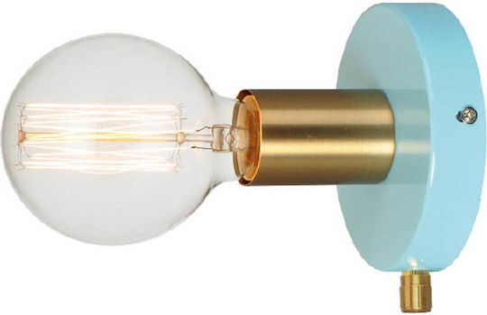 Aca Joy Classic Lamp Wall with Socket E27 Blue 12cm