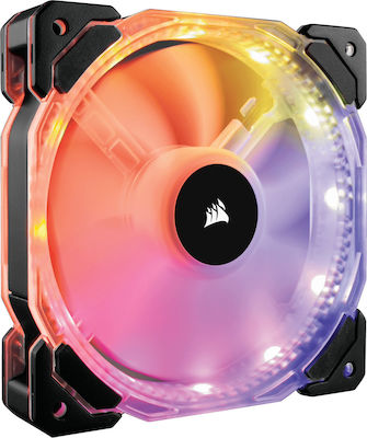 Corsair HD140 RGB LED High Performance Gehäuselüfter mit Verbindung 4-Pin PWM 1Stück Schwarz