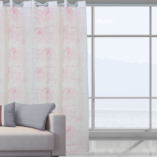 Das Home Perdea Cu Capse 2031 Ecru 140x280cm