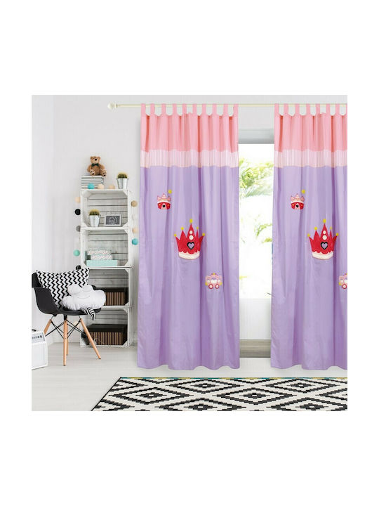 Das Home Kids Tab Top Curtain 2108 Lilac 420142602108 140x260cm