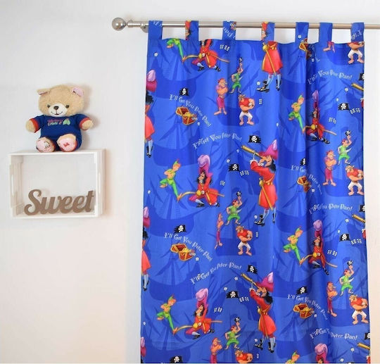 Disney Kids Tab Top Curtain Peter Pan 42 140x290cm