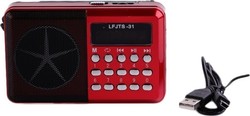 LFJTS-31 Portable Radio Rechargeable with USB Red