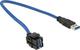 DeLock USB 3.0 Kabel USB-A-Stecker - USB-A-Buchse / USB-B-Buchse Blau 0.5m 86375
