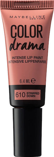 Maybelline Color Drama Lip Paint Liquid Lipstick Sheer 610 Stripped Down 6.4ml