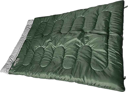 Campus Sleeping Bag Double 3 Seasons Double Fun Khaki