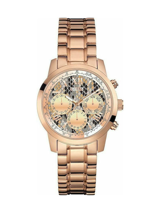 Guess Watch with Pink Gold Metal Bracelet W0448L9