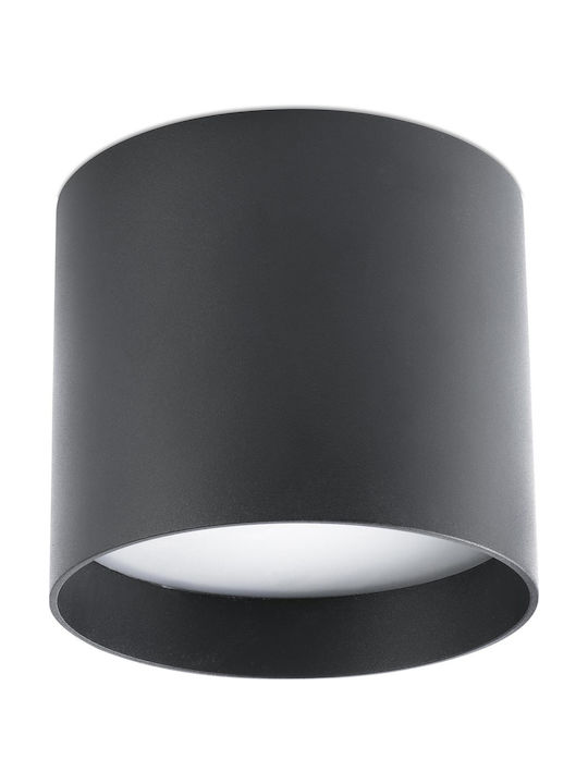 Faro Barcelona Natsu Modern Metal Ceiling Light with Integrated LED Black