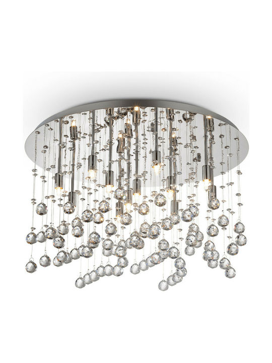 Ideal Lux Moonlight PL12 Modern Metallic Ceilin...