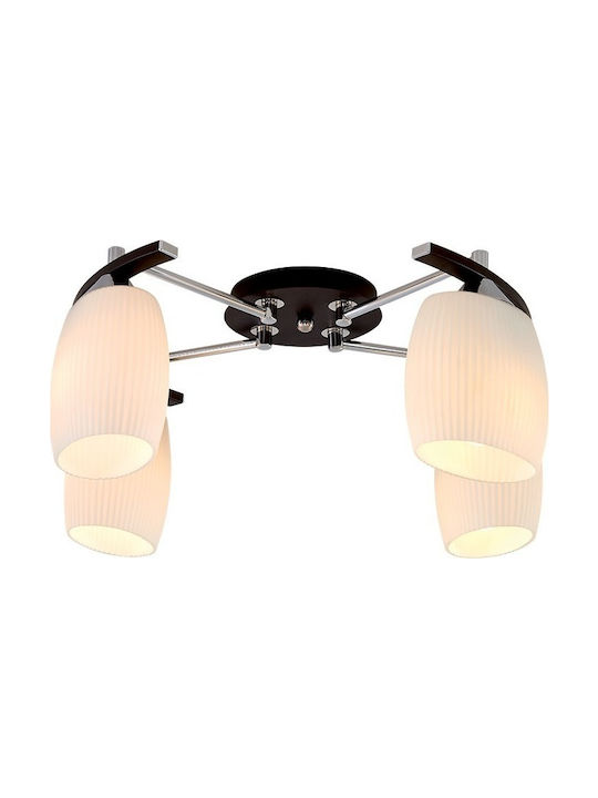 Elmark Cecil Modern Metal Ceiling Light with Socket E27 40pcs Brown