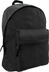 Mood Mood Omega Μαύρη Σχολική Τσάντα Πλάτης Γυμνασίου - Λυκείου σε Μαύρο χρώμα Μ32 x Π16 x Υ42cm