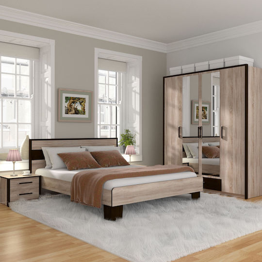 Four Door with Mirror Scarlet 180x58x212cm Four Door with Mirror Scarlet 180x58x212cm