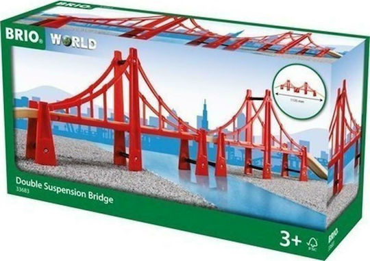 Brio Toys Double Suspension Bridge Railroad Accessories for 3++ Years