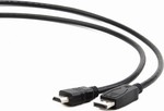 Cablexpert Cablu DisplayPort de sex masculin - HDMI de sex masculin 1m Negru (CC-DP-HDMI-1M)