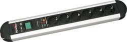 Bachmann 331.013 6-Outlet Power Strip with Surge Protection 1.75m Gray