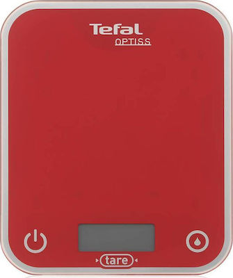 Tefal Optiss Digital Kitchen Scale 1gr/5kg Red BC5003V1