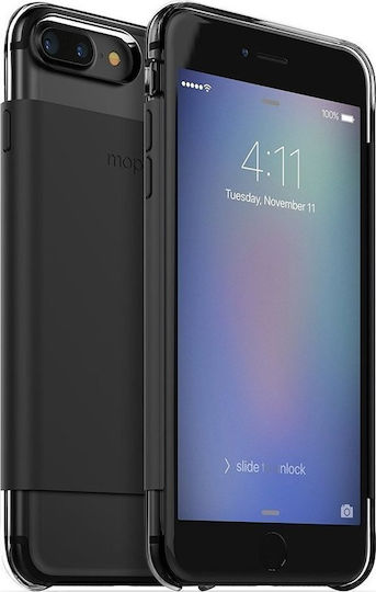 Mophie Base Black Wrap Umschlag Rückseite Silikon Schwarz (iPhone 8/7 Plus)