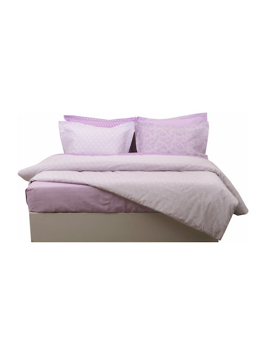 Anna Riska Bettdecke Großes Doppelbett 220x240cm Mix & Match Solid Lilac 41
