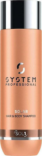 System Professional Fibra Solar Hair & Body Shampoo SOL1 Gel De Duș Cu Glicerină Și Miros Ursul 250ml