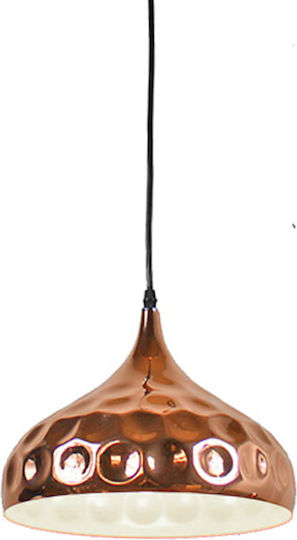 Zaros Κρεμαστό Φωτιστικό Χάλκινο με Ντουί E27 21x21x30εκ.