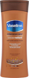 Vaseline Intensive Care Cocoa Radiant Feuchtigkeitsspendende Lotion Regeneration für trockene Haut 400ml