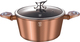 Berlinger Haus Metallic Line Aluminum Stockpot 6.1lt / 28cm Rose Gold Collection