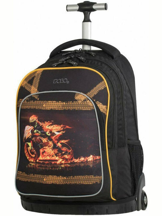 Polo Fire Bike Elementary School Trolley Bag Black