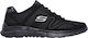 Skechers Satisfaction Bărbați Pantofi sport Alergare Negre