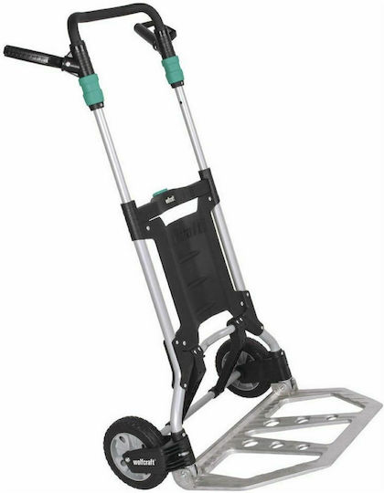 Wolfcraft Transport-Wagen TS 1500 Folding for Load Weight up to 200kg in Silber Color