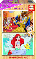 Wooden Kids Puzzle Disney Princess for 3++ Years 50pcs Educa