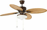 Faro Barcelona Lombok 33019 Ceiling Fan 132cm with Light Beige