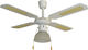 Human US-52-4CL Ventilator de tavan 132cm cu lumină Alb