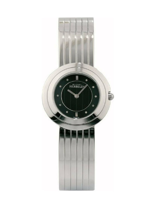 Michel Herbelin Watch with Silver Metal Bracelet