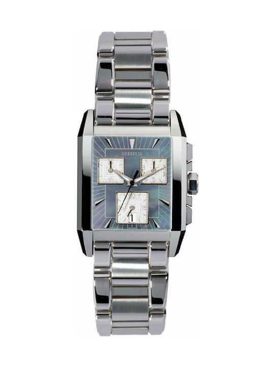 Michel Herbelin Watch with Silver Metal Bracelet