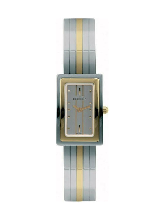 Michel Herbelin Watch with Silver Metal Bracelet